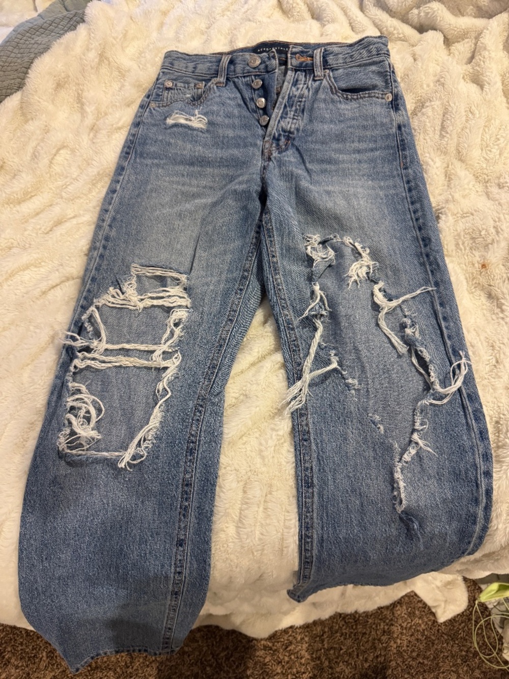 90s Baggy Aeropostale Ripped Jeans